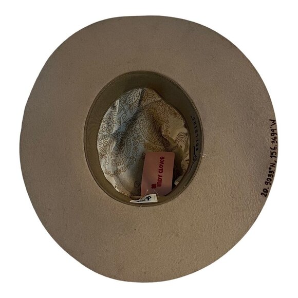 Bullhide Womens Felt Fedora Hat With Tie-Dye Band With Beads and Shells main image 6